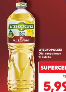Wielkopolski Olej rzepakowy 1 l butelka