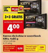 Karma dla kotów w saszetkach Kitty, 4x85 g