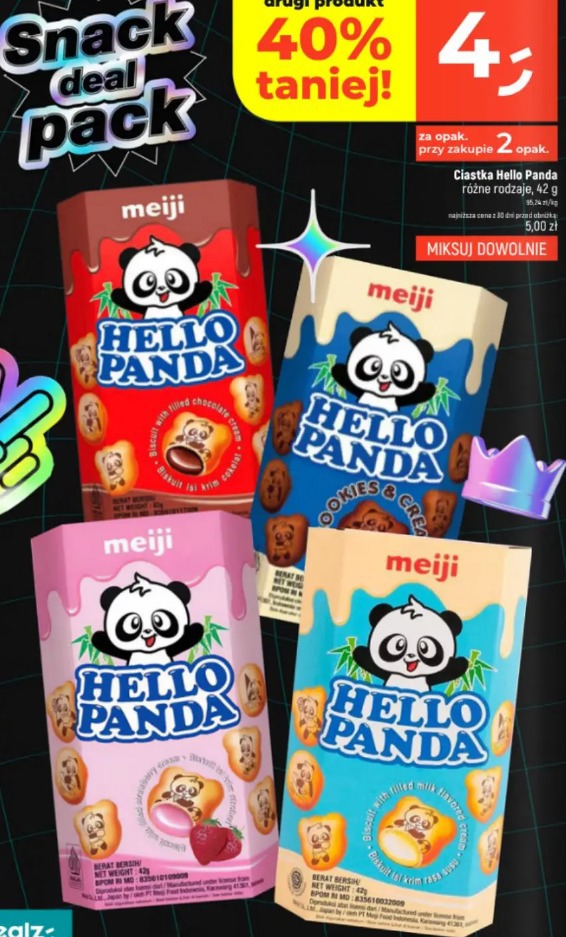 Ciastka Hello Panda Meiji
