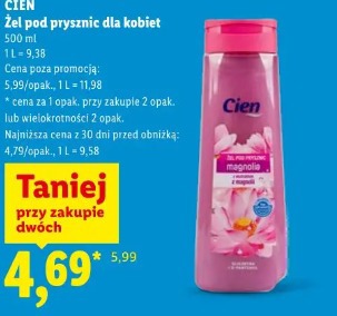 Cien żel pod prysznic dla kobiet