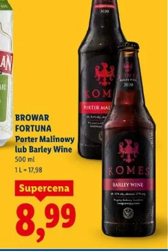 Browar Fortuna Porter Malinowy lub Barley Wine