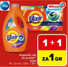 Kapsułki, żel do prania Vizir