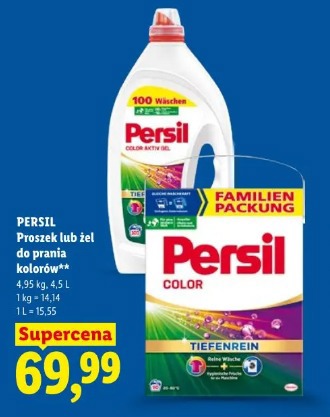 PERSIL Proszek lub żel do prania kolorów 