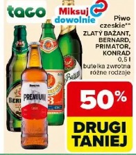 Zlatý Bažant, Bernard, Primátor, Konrad piwo czeskie