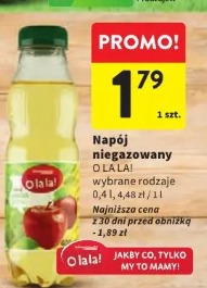 Napój niegazowany O!la! wybrane rodzaje