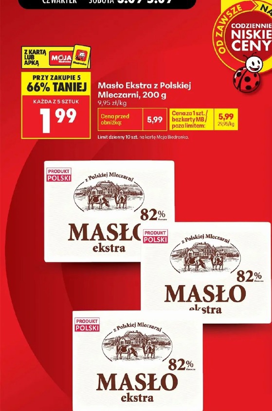 Masło Ekstra z Polskiej Mleczarni