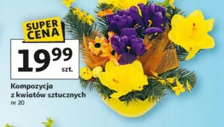 Kompozycja z kwiatów sztucznych