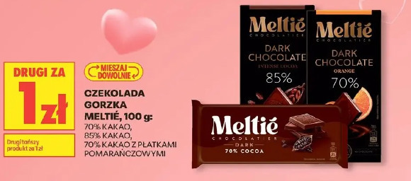 Czekolada gorzka Meltie 100 g