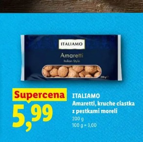 Italiamo Amaretti, kruche ciastka z pestkami moreli