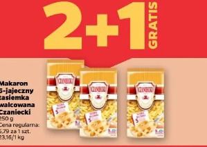 Makaron 5-jajeczny tasiemka walcowana Czaniecki