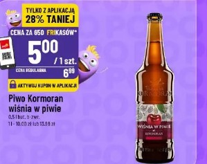Piwo Kormoran wiśnia w piwie