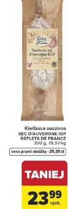 Kiełbasa suszona SEC D'AUVERGNE IGP REFLETS DE FRANCE