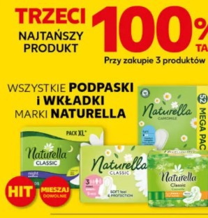 Wszystkie podpaski i wkładki marki Naturella