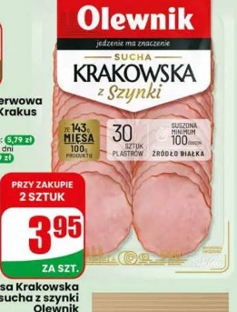 Kiełbasa Krakowska sucha z szynki Olewnik