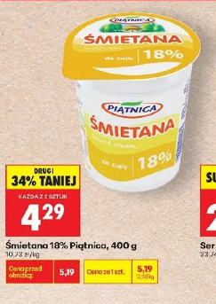 Śmietana 18% Piątnica
