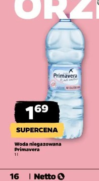 Woda niegazowana Primavera