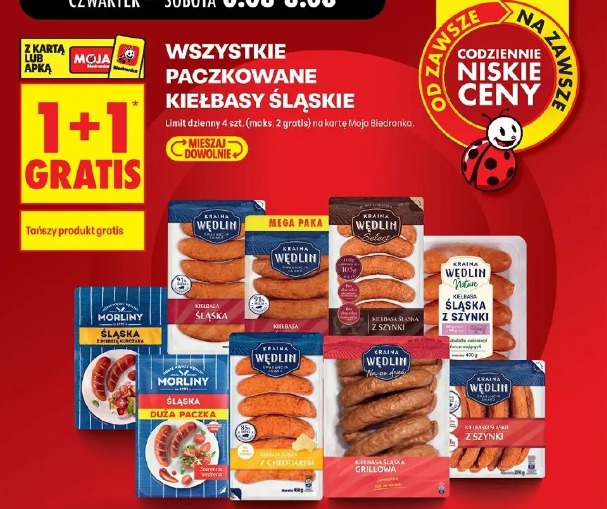 Wszystkie paczkowane kiełbasy śląskie