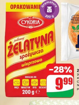 Żelatyna spożywcza Cykoria
