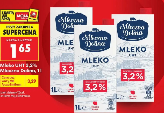 Mleko UHT 3,2% Mleczna Dolina