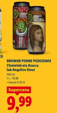 Browar Piwne Podziemie Chmielokrata Azacca lub Angelico Stout