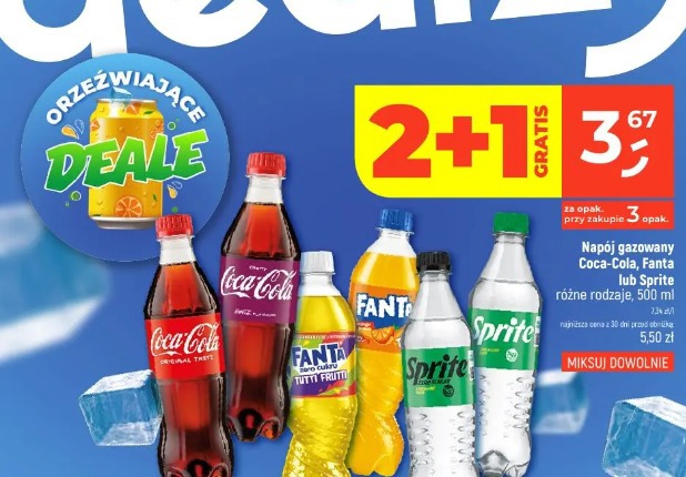 Coca-Cola, Fanta lub Sprite napój gazowany