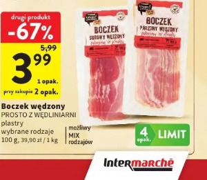 Boczek wędzony Prosto z Wędlinarni plastry