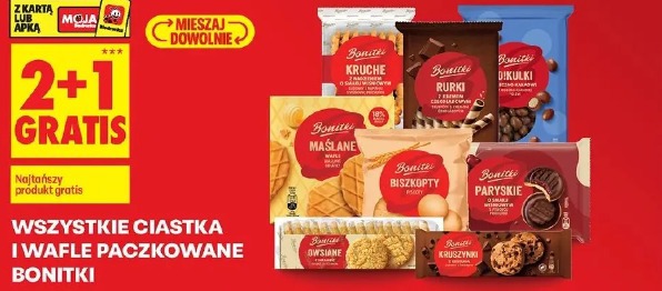 Wszystkie ciastka i wafle paczkowane Bonitki