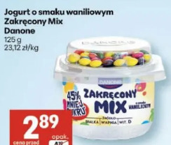 Jogurt o smaku waniliowym Zakręcony Mix Danone