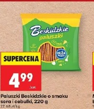Paluszki Beskidzkie o smaku sera i cebulki