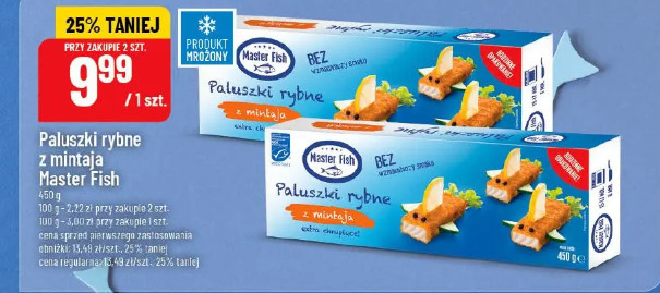 Paluszki rybne z mintaja Master Fish
