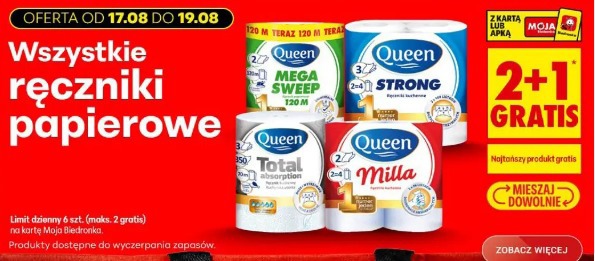 Wszystkie ręczniki papierowe Queen
