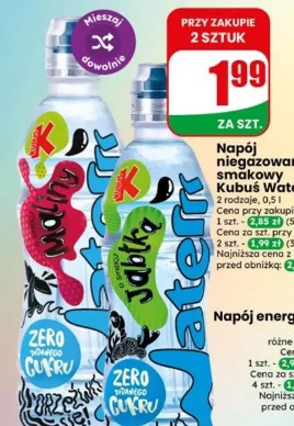 Napój niegazowany smakowy Kubuś Waterrr