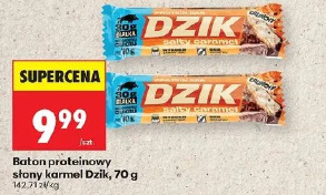 Baton proteinowy słony karmel Dzik