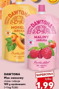 Dawtona Mus owocowy maliny jabłka