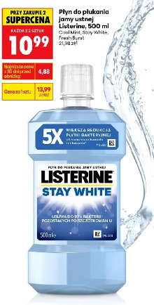 Listerine Stay White płyn do płukania jamy ustnej