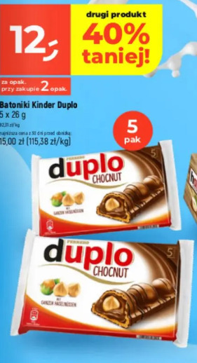 Batoniki Kinder Duplo