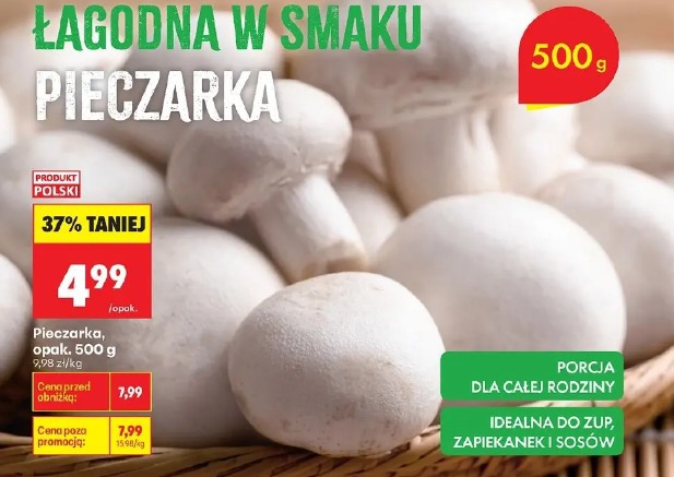 Pieczarka, opak. 500g
