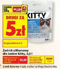Żwirek silikonowy dla kotów Kitty, 3.8 l