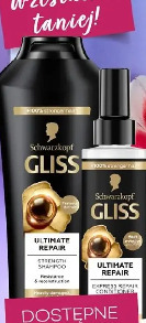 Zestaw kosmetyków do włosów Gliss: szampon, odżywka