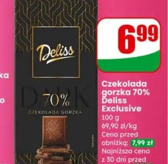 Czekolada gorzka 70% Deliss Exclusive