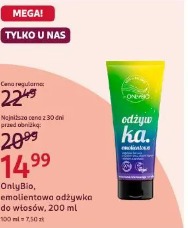 OnlyBio, emolientowa odżywka do włosów, 200 ml