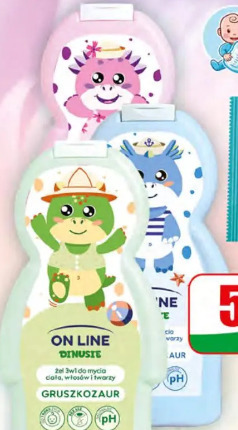 Żel do mycia 3w1 Dinusie