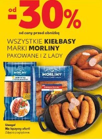 Wszystkie kiełbasy marki Morliny pakowane i z lady