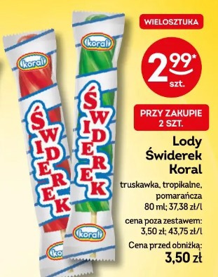 Lody Świderek Koral