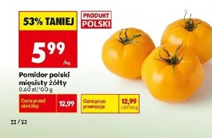 Pomidor polski mięsisty żółty