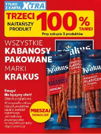 Wszystkie kabanosy pakowane Krakus
