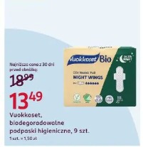 Vuokkoset Bio biodegradowalne podpaski higieniczne