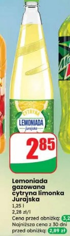 Lemoniada gazowana cytryna limonka Jurajska