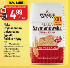 Mąka Szymanowska Uniwersalna typ 480 Polskie Młyny