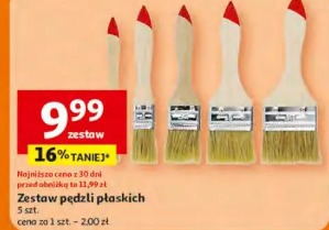 Zestaw pędzli płaskich